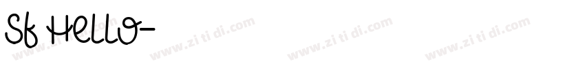 SF Hello字体转换